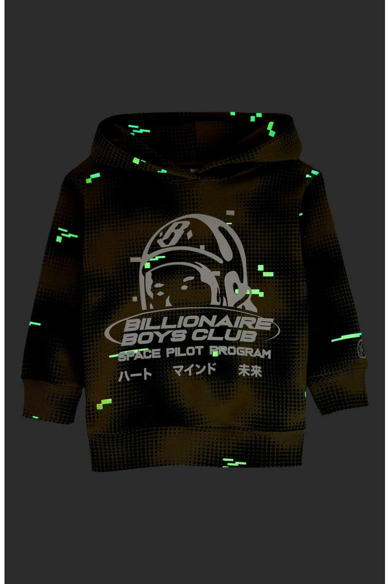 Kids' Space Program Glow in the Dark Hoodie, Alternate, color, TWILL