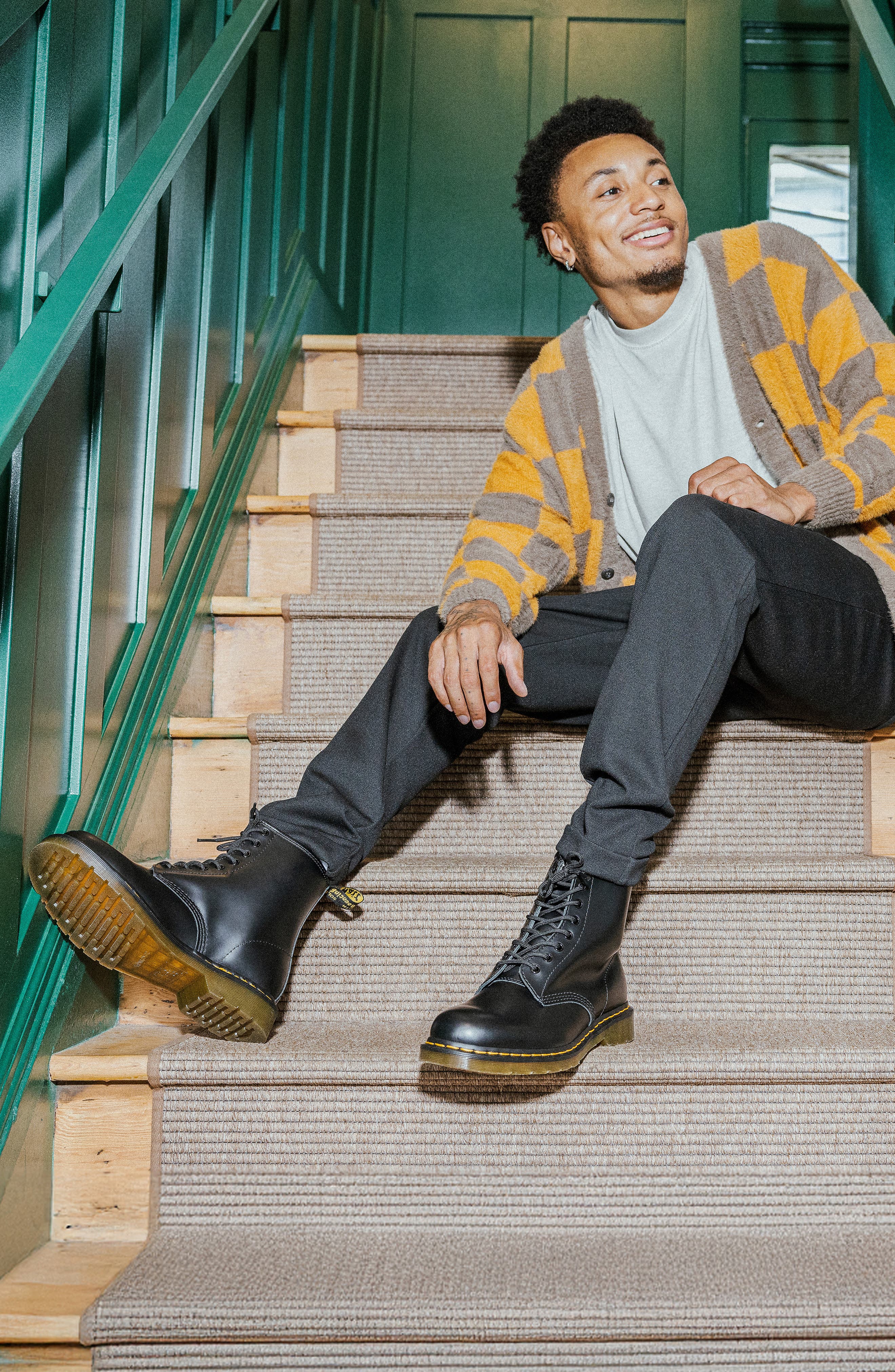 Dr. Martens 1460 Boot, Alternate, color, Black Smooth