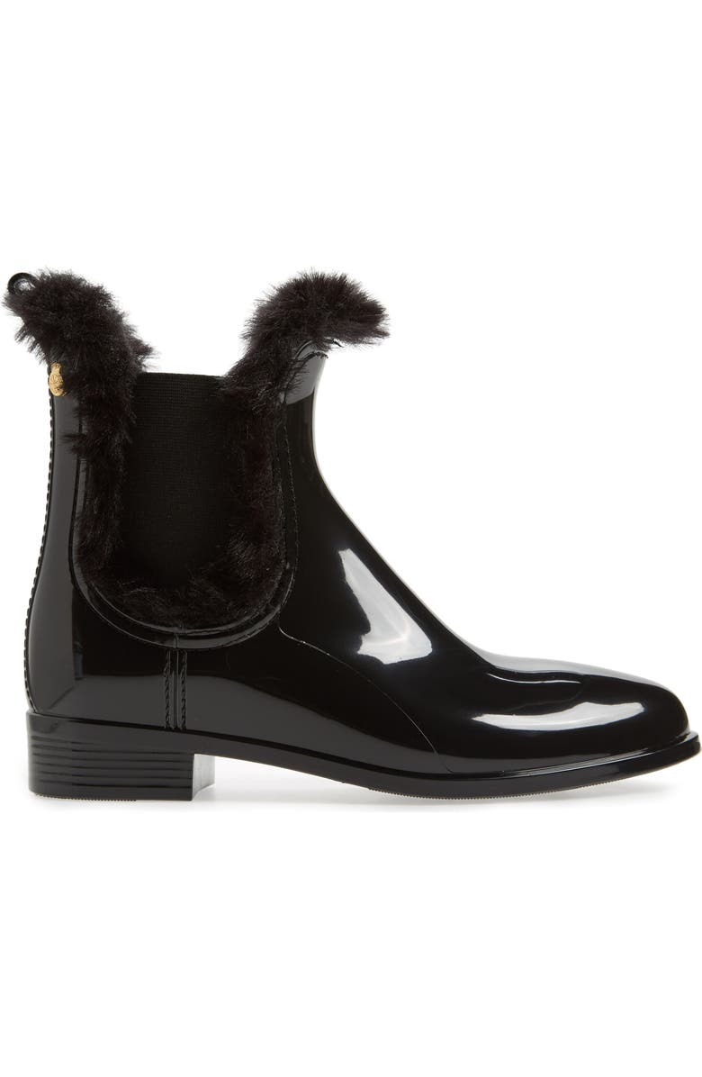 Lemon Jelly Aisha Waterproof Chelsea Boot with Faux Fur Lining, Alternate, color,