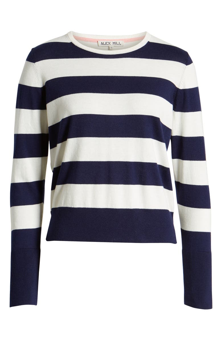 Alex Mill Stripe Crewneck Sweater, Alternate, color, 