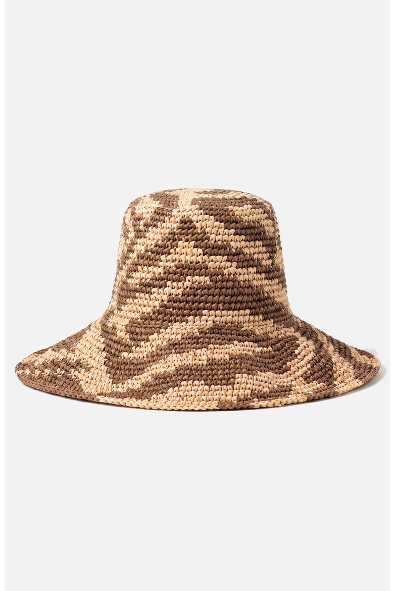 The Zenda Wide Brim Raffia Rancher Hat, Main, color, Brown