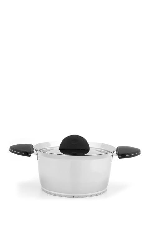 Black Stacca 8" Covered Casserole