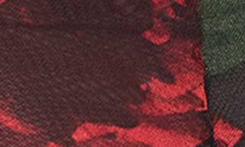 Good American Ruched Long Sleeve Mesh Maxi Dress In Multi