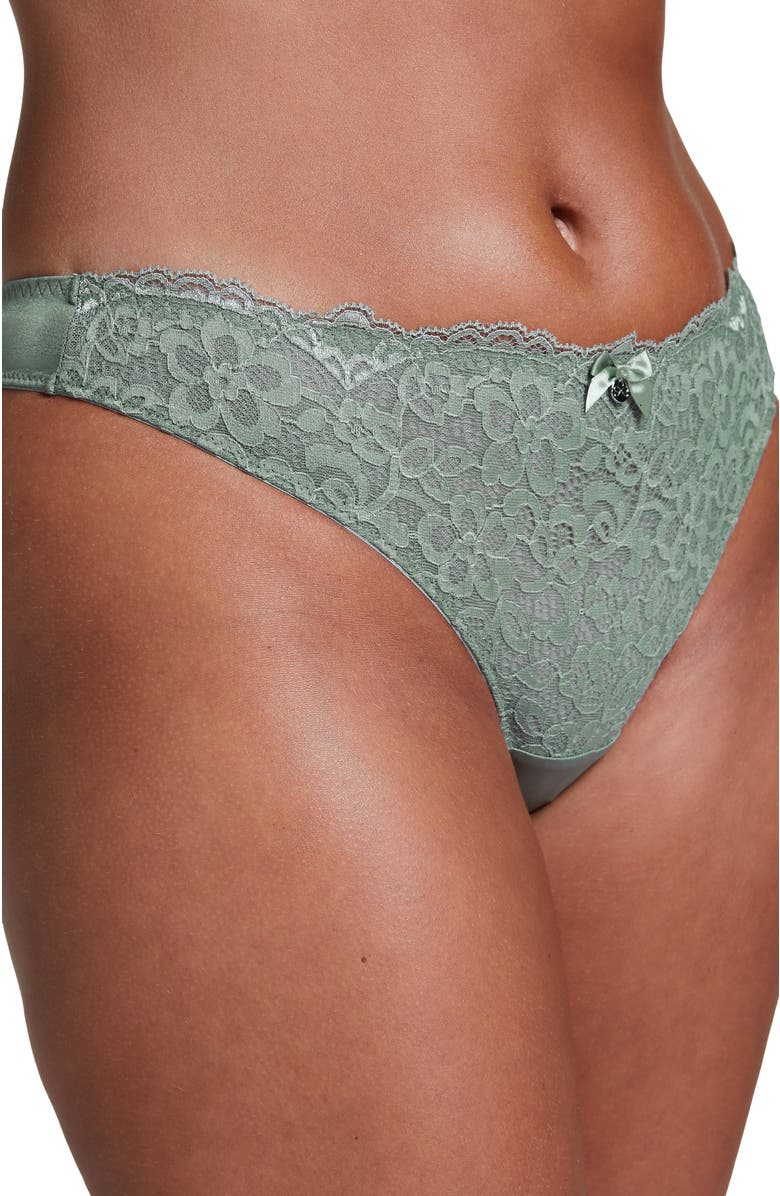 Hunkemöller Marine Thong, Main, color, Iceberg Green