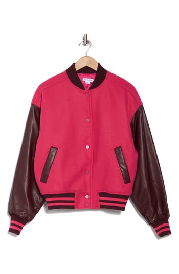 GOOD AMERICAN GOOD AMERICAN VARSITY BOMBER JACKET 