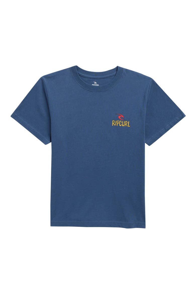 Kids' Shred 'til Dead Graphic T-Shirt, Main, color, LIGHT NAVY