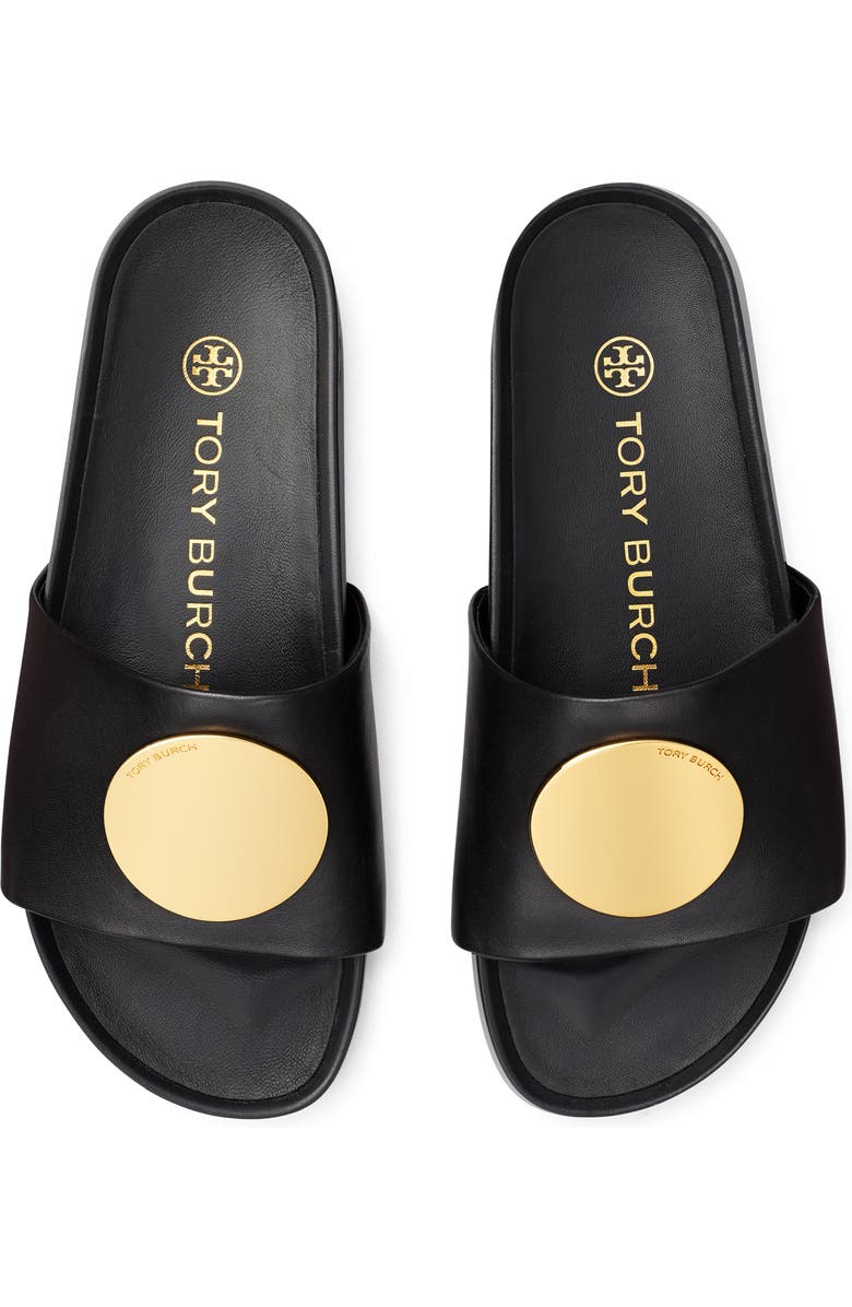 Tory Burch Patos Platform Slide Sandal, Alternate, color, Perfect Black