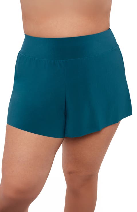 Plus Size High Waist Beach Short Swimsuit Bottom