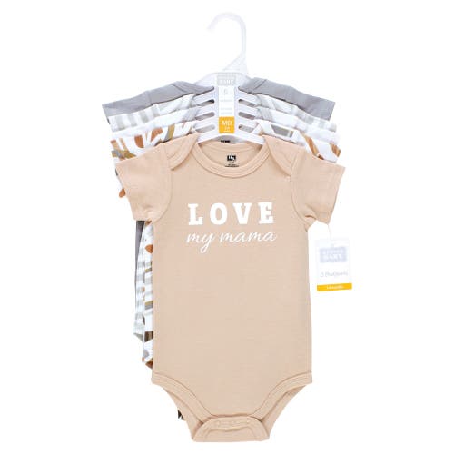 Hudson Baby Essential Cotton Bodysuits 5-piece Set In Multi
