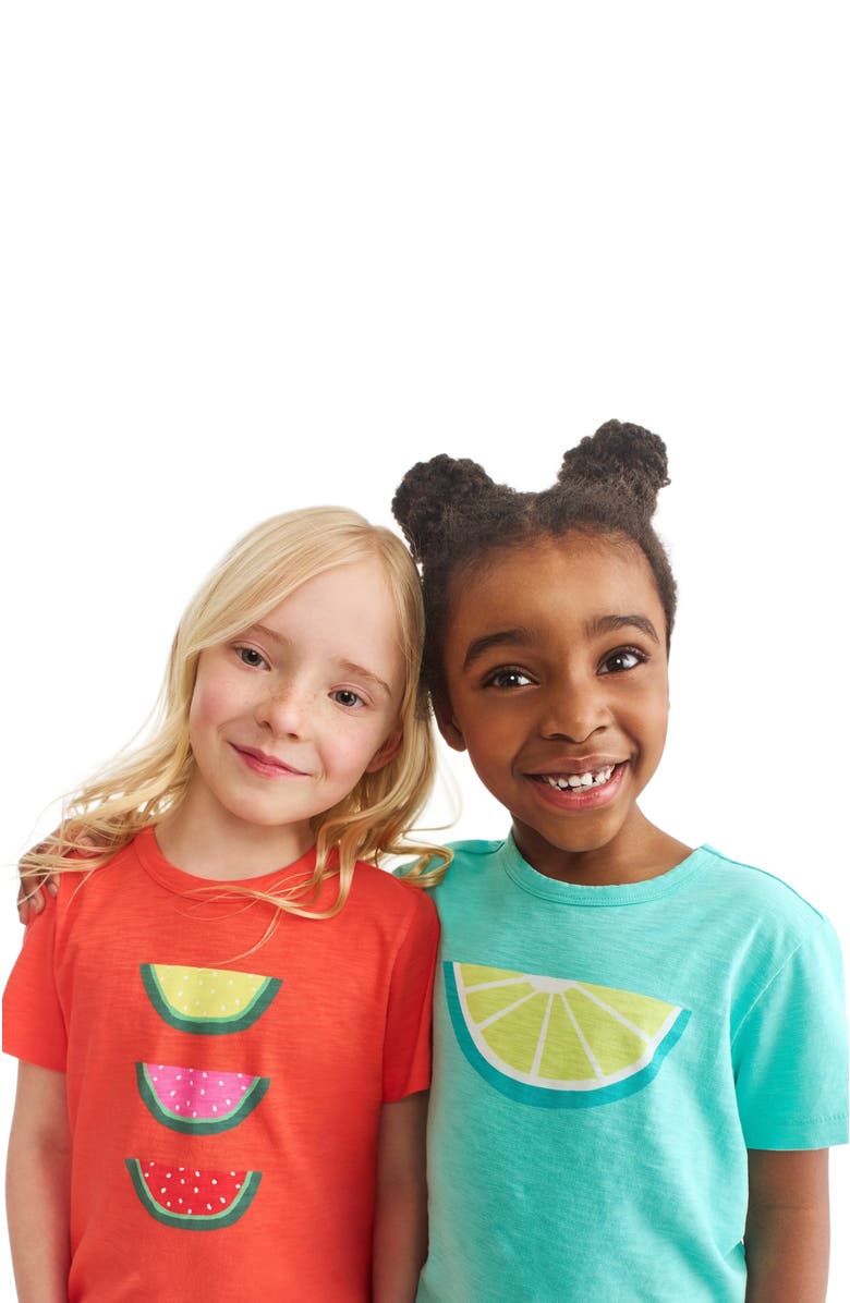Primary Kids Citrus Tee, Alternate, color, Seahorse Citrus Slice