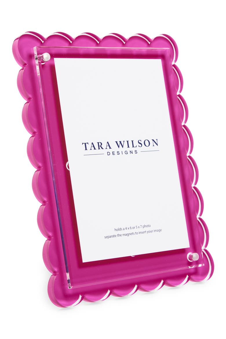 Scallop Picture Frame, Main, color, PASTEL PINK