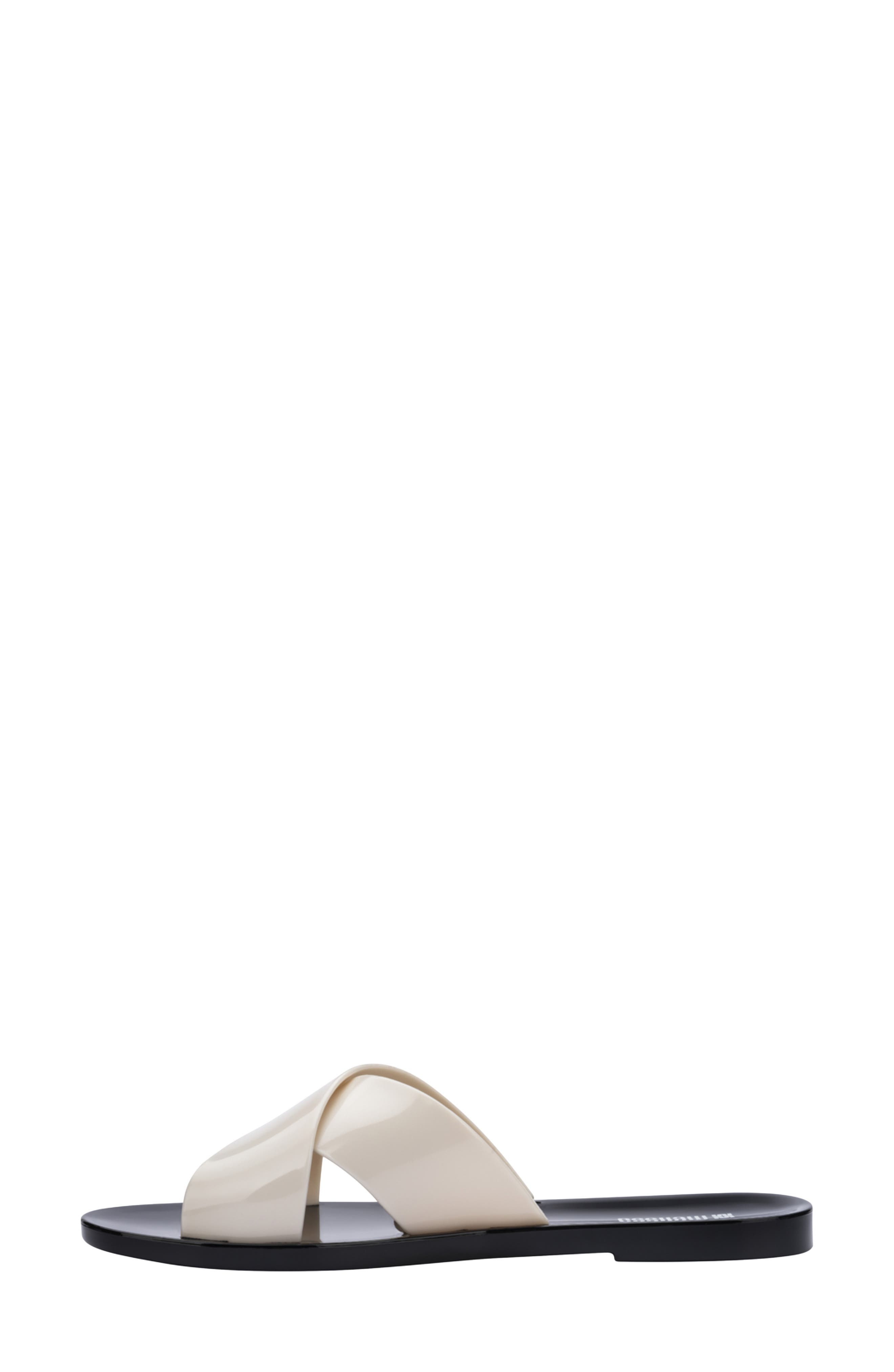 Essential Cross Slide Sandal, Alternate, color, BLACK/ BEIGE