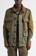 Dolce&Gabbana Leather Trim Cotton Jacket