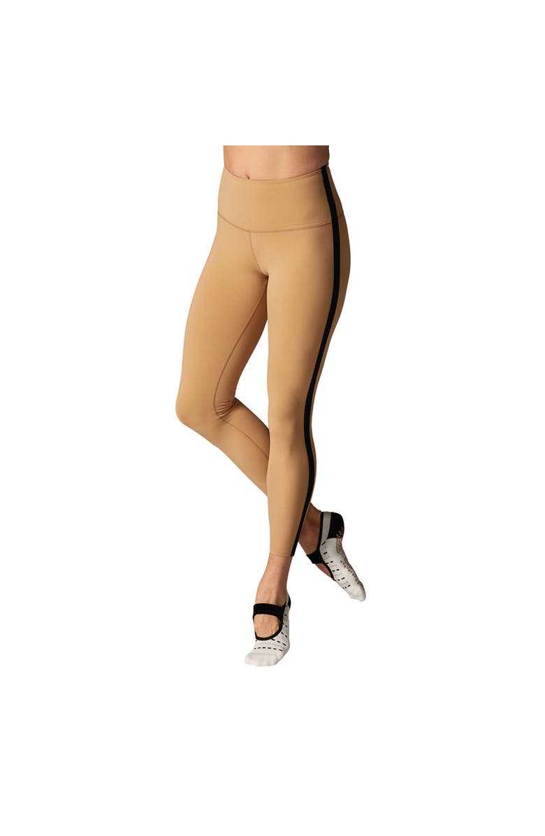 Tavi High Waisted 7/8 Stripe Legging, Main, color, Camel Stripe
