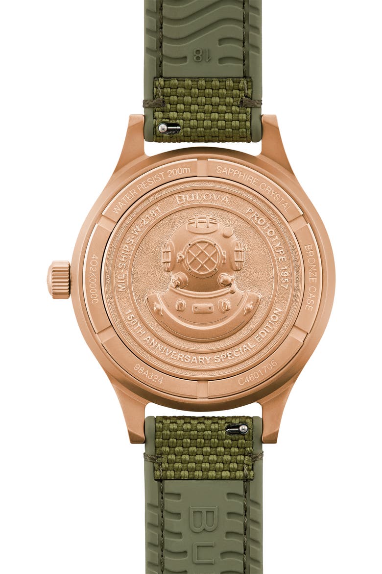 Archive Series MIL-SHIPS Bronze NATO Strap Watch, 41mm, Alternate, color, BRONZE-TONE