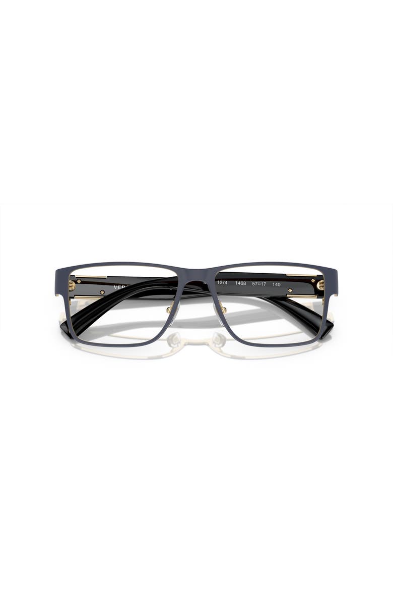 Versace 57mm Rectangle optical glasses, Alternate, color, Blue