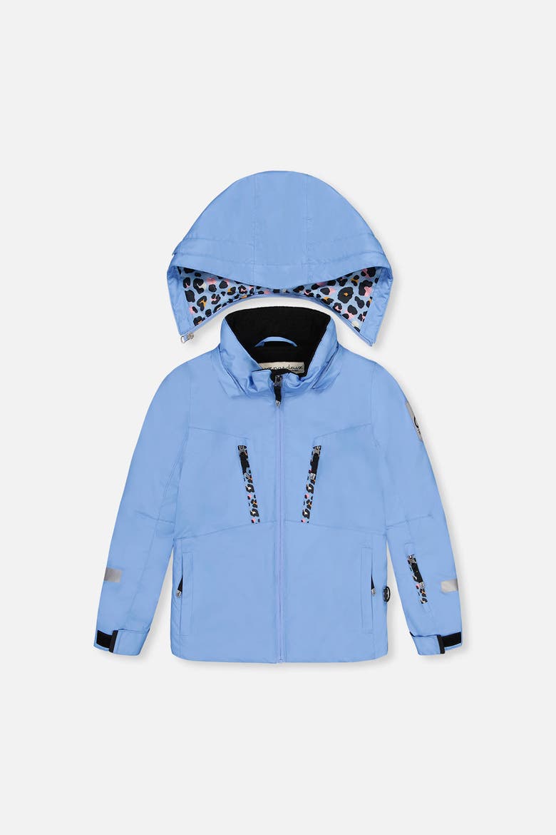 Teknik Expandable Sleeve Reinforced Jacket & Leopard Pants Two Piece Snowsuit, Alternate, color, Bright Blue-Violet