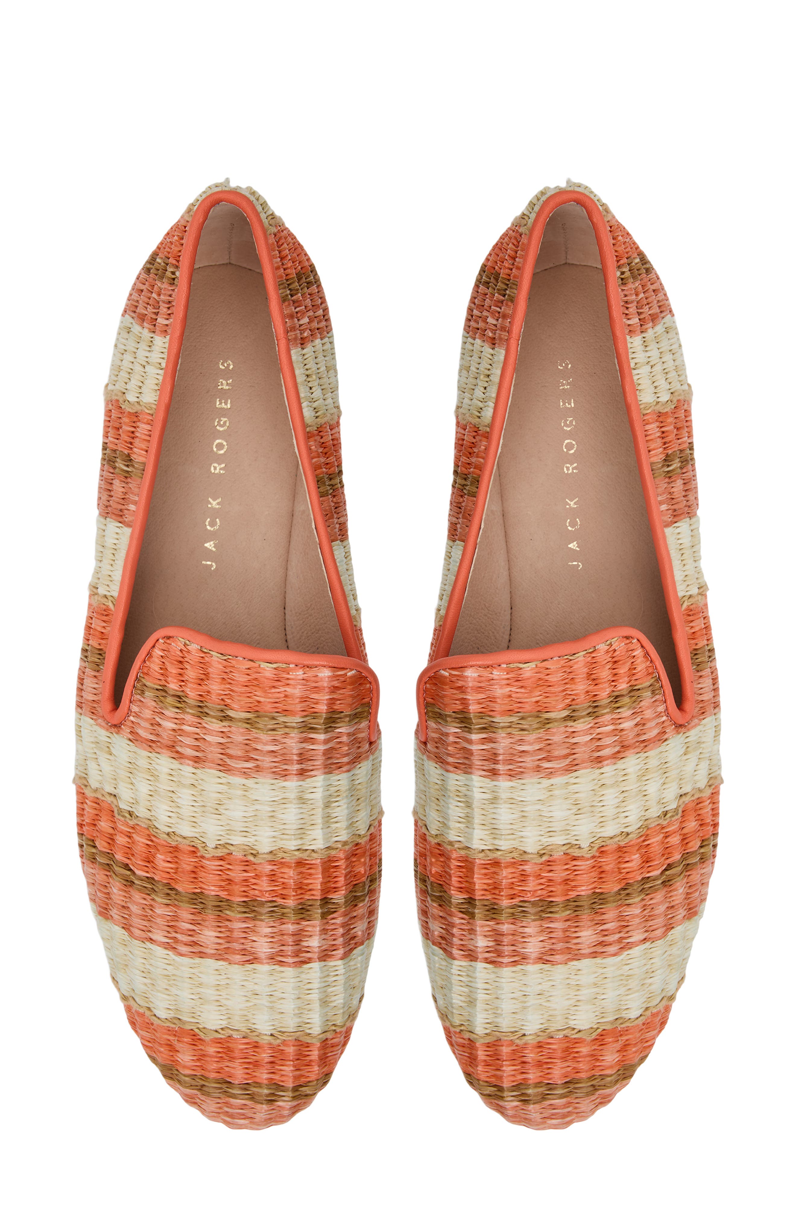 Bradley Raffia Loafer, Alternate, color, MELON STRIPE