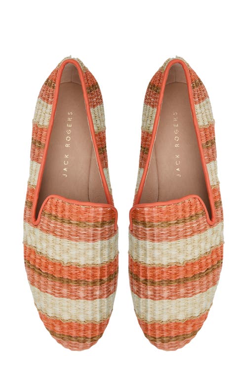 Jack Rogers Bradley Raffia Loafer In Orange