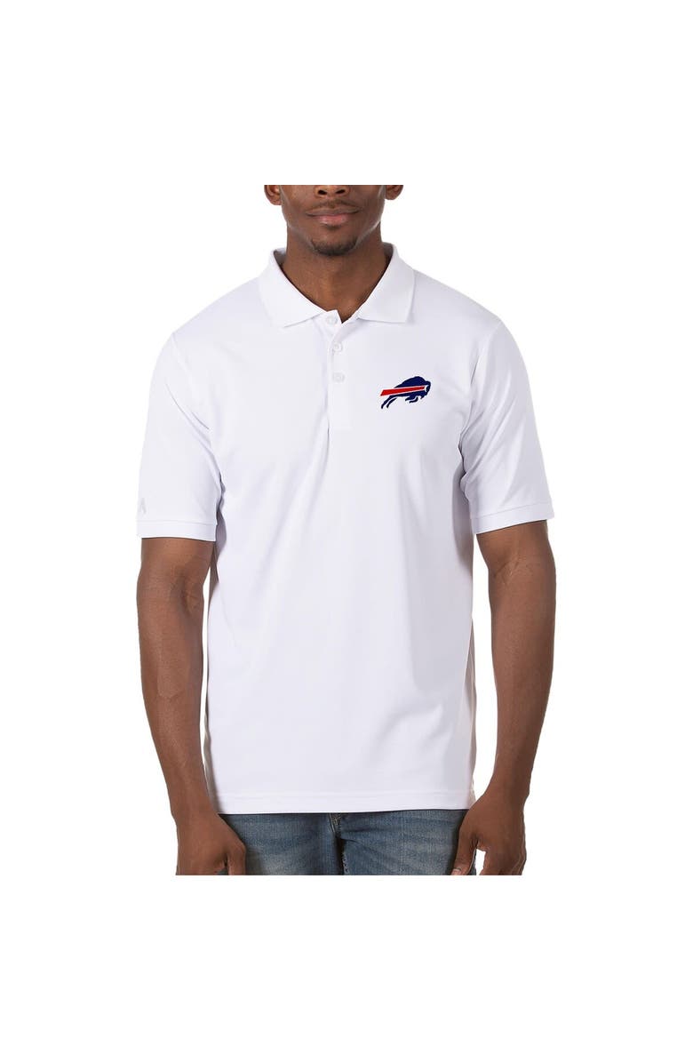 ANTIGUA Men's Antigua White Buffalo Bills Legacy Pique Polo, Main, color, White