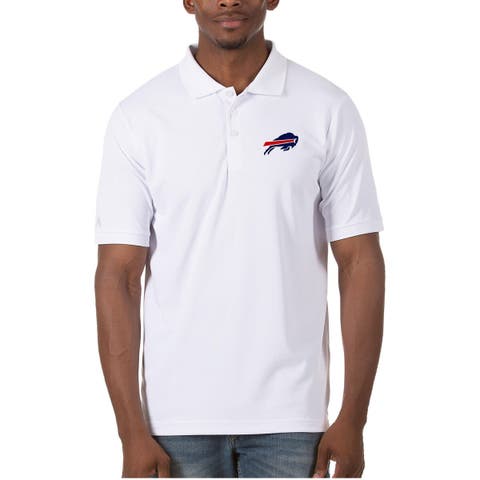 Men's Antigua White Buffalo Bills Legacy Pique Polo