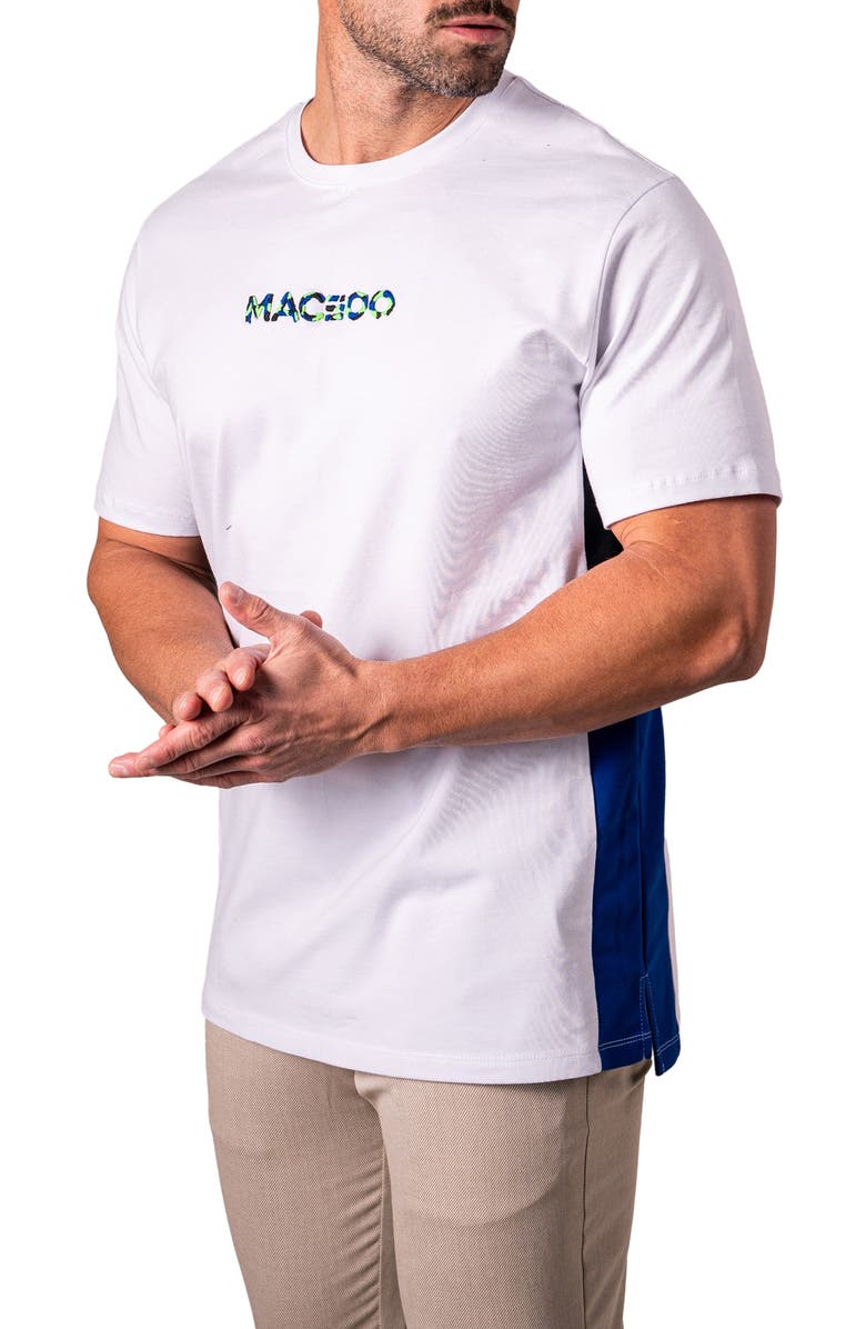 Maceoo Resistance Embroidered T-Shirt, Alternate, color, White