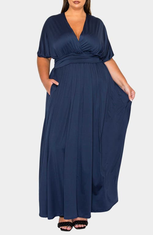 L I V D Raffi Maxi Dress In Navy
