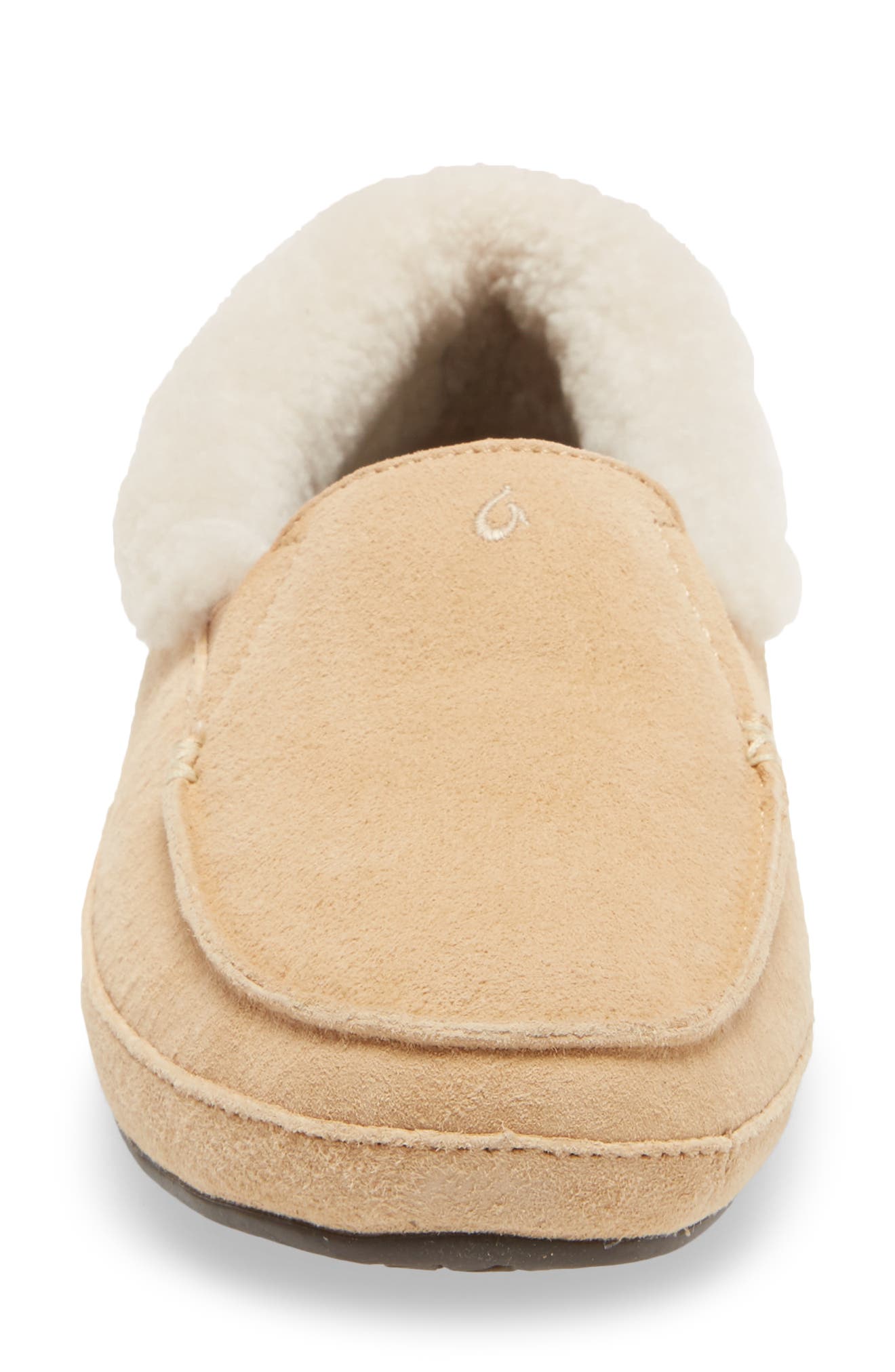 Ku'una Genuine Shearling Slipper, Alternate, color, GOLDEN SAND LEATHER