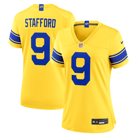 Women's Nike Matthew Stafford Los Angeles Rams Classic Sol Game Jersey