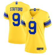 Nike Women's Nike Matthew Stafford Los Angeles Rams Classic Sol Game Jersey