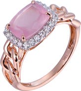 Kahn High Jewelry Rose Quartz Ring with Diamonds