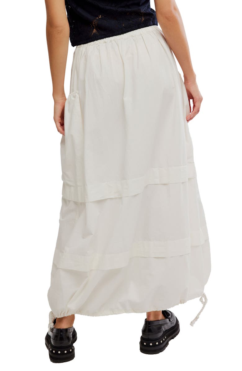 Free People Eloise Cotton Twill Maxi Skirt, Alternate, color, Clean Ivory