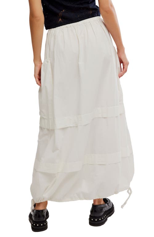 Free People Eloise Parachute Maxi Skirt In Clean Ivory