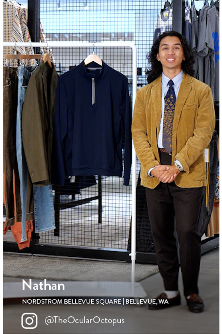 Solid Stretch Quarter Zip Pullover video