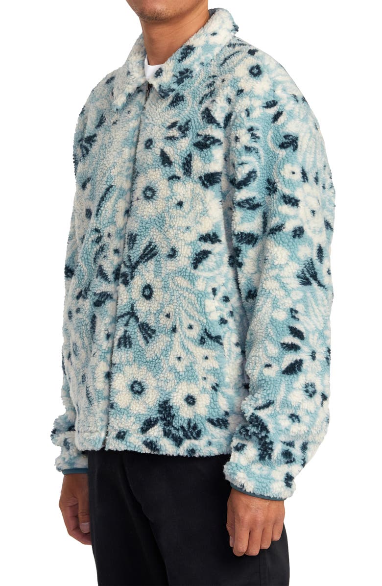 RVCA Groove Floral Fleece Jacket, Alternate, color, 