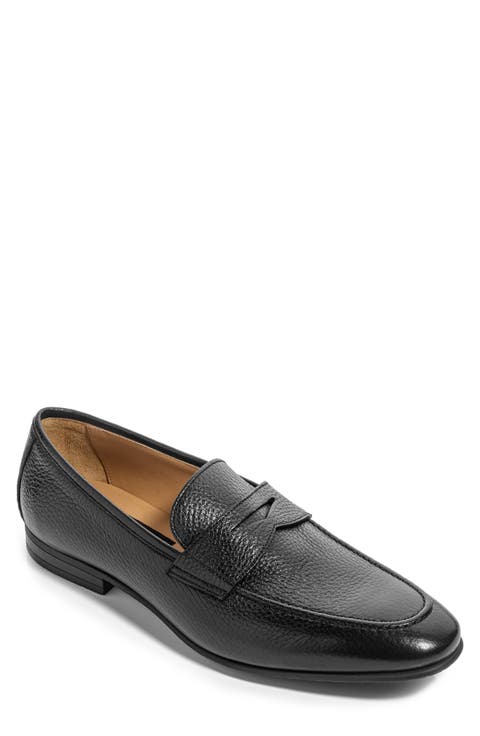 Merritt Pebbled Leather Penny Loafer (Men)