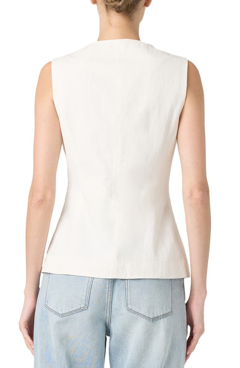 BLANKNYC Cotton & Linen Vest, Alternate, color, Cloud Burst