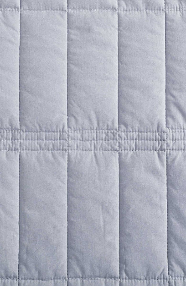 Calvin Klein Washed Percale Quilt & Shams Set, Alternate, color, Grey