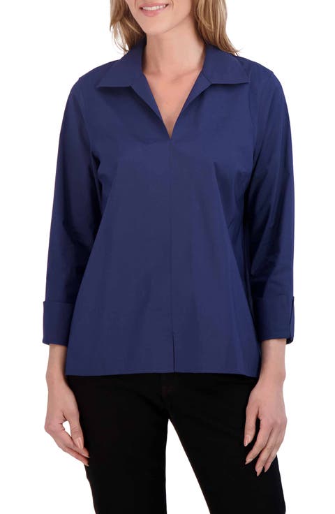 Agnes Split Cuff Popover Blouse