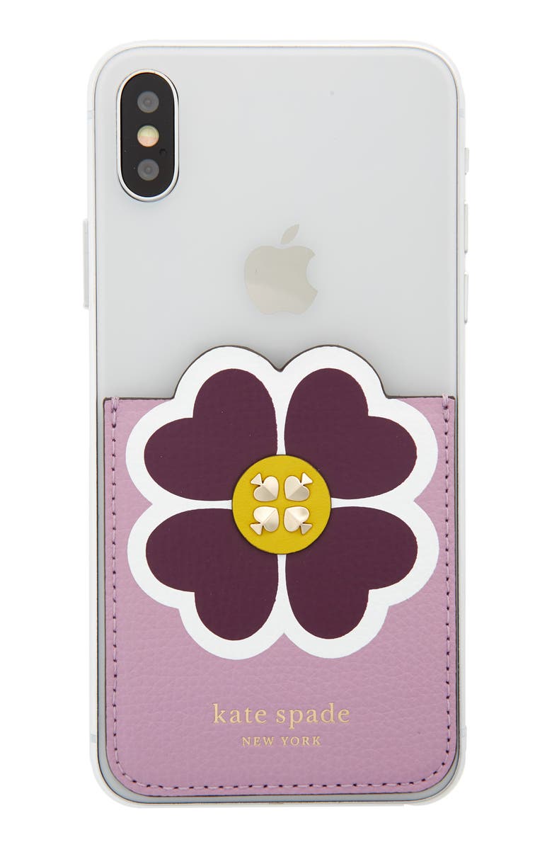 Kate Spade New York floral phone pocket, Main, color, 