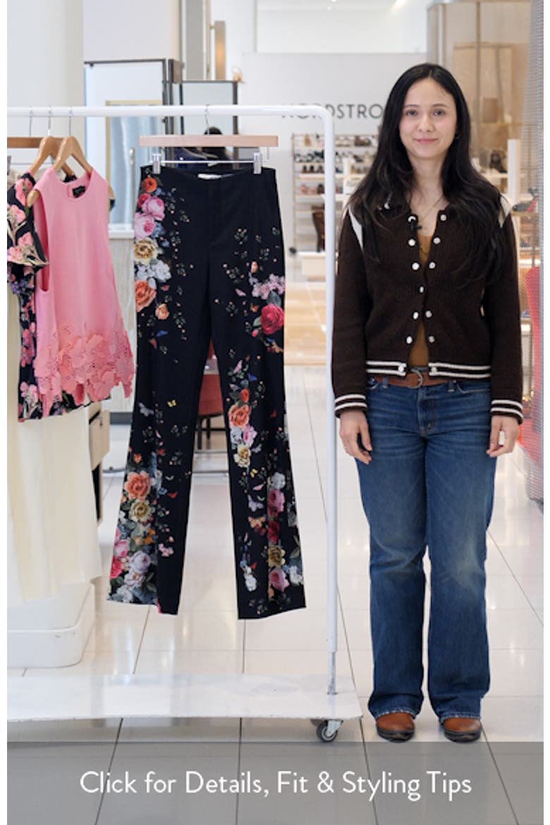 Teeny Floral Fit & Flare Bootcut Pants video