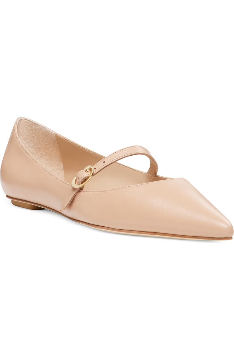 Stuart Weitzman Emilia Mary Jane Flat, Main, color, Adobe