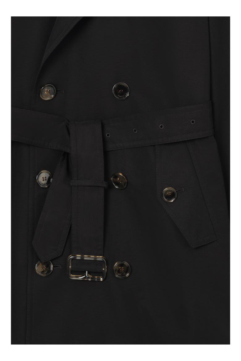 Mid-length Paisley Lace Foxfield Trench Coat, Alternate, color, Black