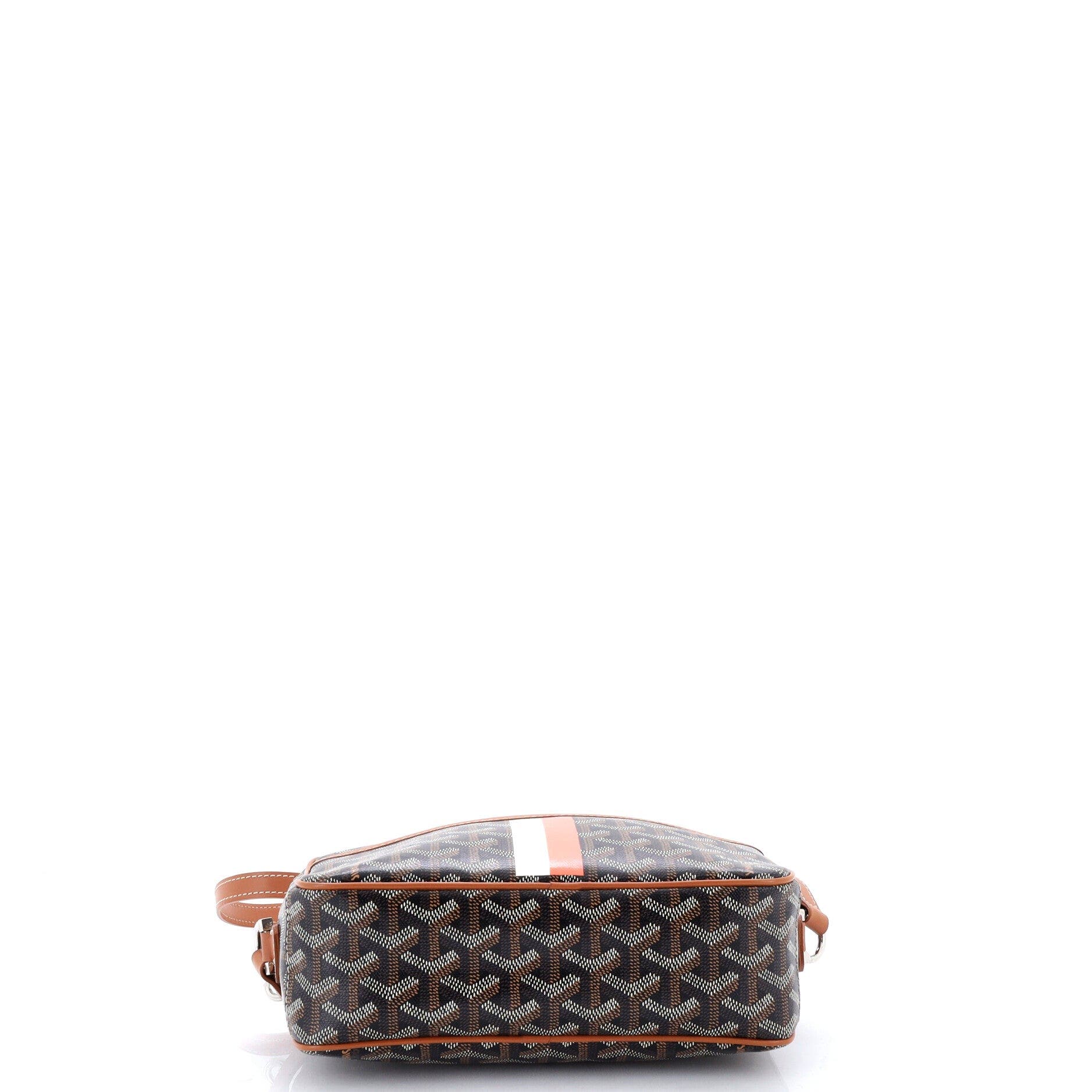 Cap Vert Bag Printed Coated Canvas, Alternate, color, Brown