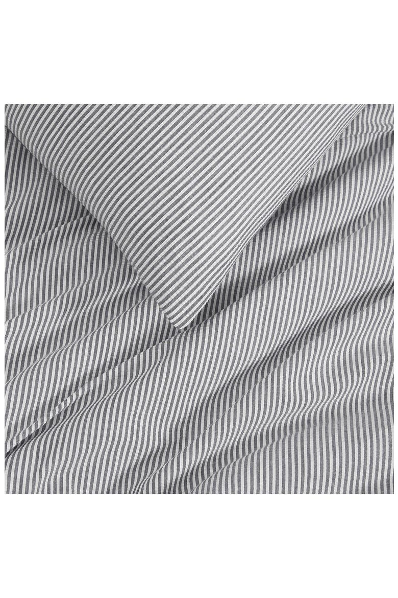 Sandbar Stripe Comforter & Shams Set, Alternate, color, DEEP BLUE