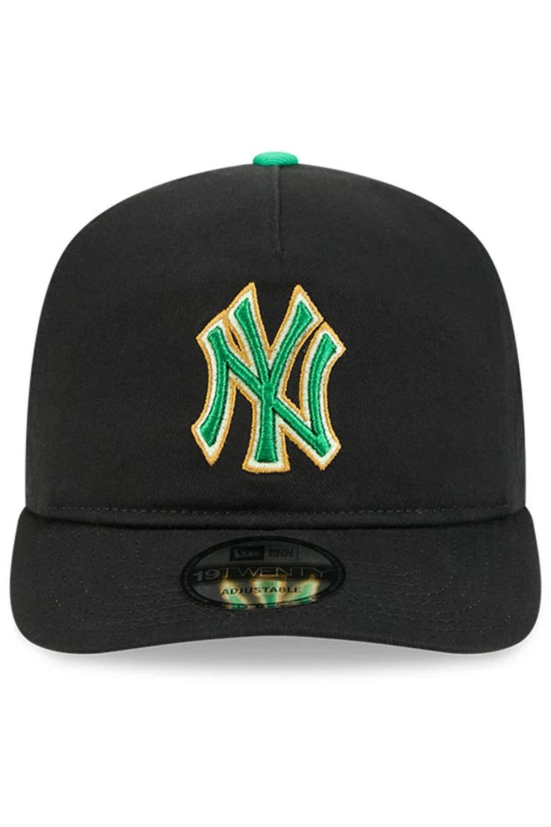 Men's New Era  Black New York Yankees 2026 St. Patrick's Day 19TWENTY Adjustable Hat, Alternate, color, Black
