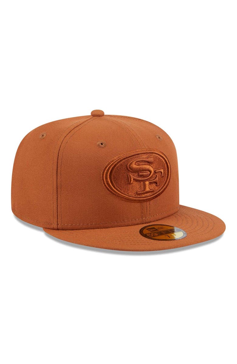 New Era Men's  New Era Brown San Francisco 49ers Color Pack 59FIFTY Fitted Hat, Alternate, color, 