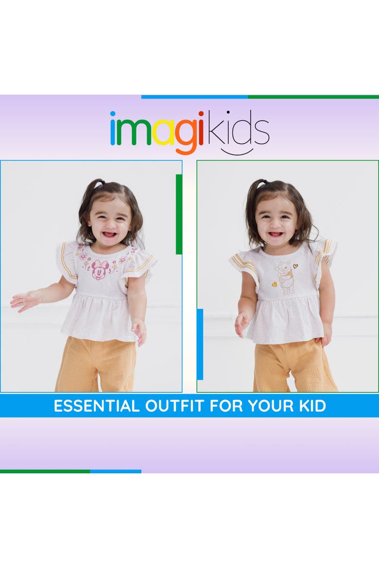 Minnie Mouse 2-Piece Tee and Pants Set, Alternate, color, Oatmeal Ochre Minnie