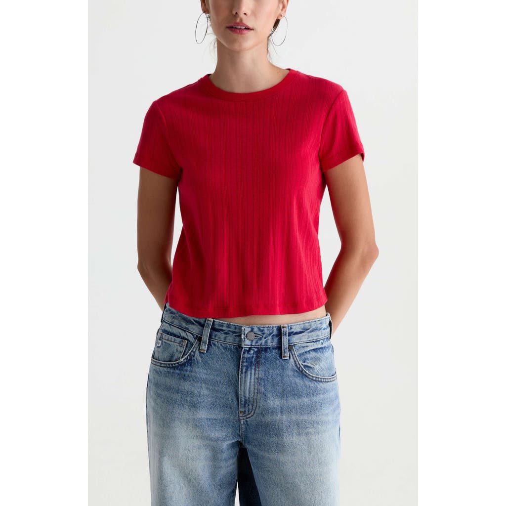 Ag Sadie Crewneck Top In Red