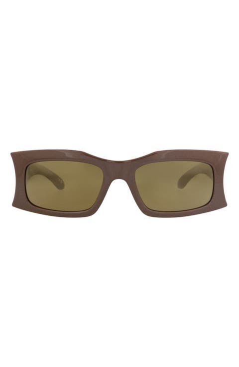 58mm Rectangular Sunglasses